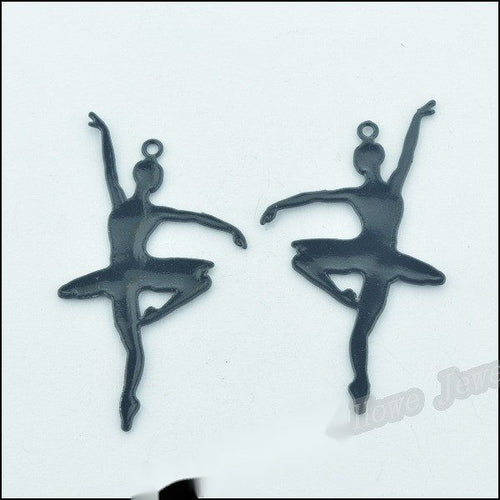 Ballet Dancer metal design front and back view on a light background