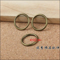 Antique Bronze Round Metal Connector Rings For Jewelry Making view 2