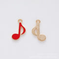 Enamel Eighth Note Music Charm in Seven Colors Jewelry Component view 2