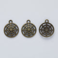 Spiderweb Charm in 5 Metal Finishes for Jewelry Making view 2