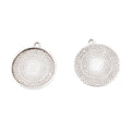 Round 20mm Cabochon Bezel Pendant Trays in 2 Finishes view 2