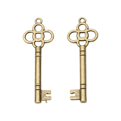 Front and reverse views of the clover bow key in one finish