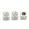 Vintage Om Symbol Cube Beads in Multiple Finishes for Jewelry Making view 2