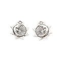 Sun and Crescent Moon Pendant Charm in Two Finishes view 2