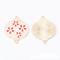 Fan And Lantern Connector Charm in 2 Finishes for Jewelry Making view 2
