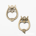 Owl Shaped Open Center Connector in Two Antique Finishes view 2