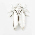Antique Bronze and Silver Cicada Charms for Jewelry Making view 2