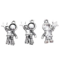 Astronaut With Star Charm In 1 Metal Finish For Jewelry Making view 2