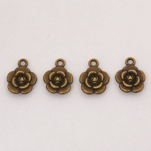 Close view of Raised Rose metal shape and surface detail