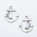 Nautical Anchor Charm in 3 Metal Finishes for Jewelry Making view 2