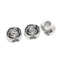 Rose Slider Bead in 1 Metal Finish for Jewelry Making view 2