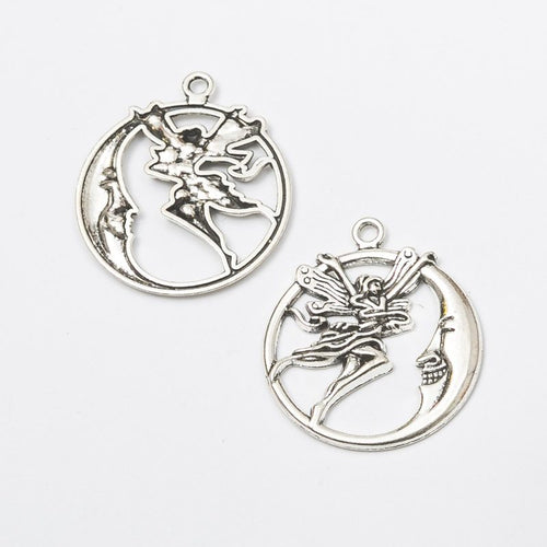Round angel and stars charms shown in product image 2