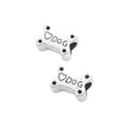 Dog Bone Slider Bead in 2 Metal Finishes for Jewelry Making view 2