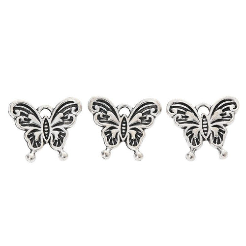 Grouped outlined butterfly components showing repeated front details and finish