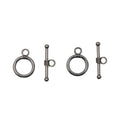 Round Toggle Clasp Metal Jewelry Components in 10 Distinct Finishes view 2