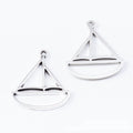 Open Sailboat Bezel Frame Metal Jewelry Making Pieces view 2