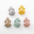 Open Birdcage Enamel Charms in Five Soft and Bright Colors view 2