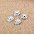 Vintage Finish Metal Round Saucer Spacer Beads in 1 Style Options view 2