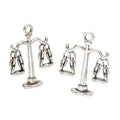 Balance Scale Charm Pendants in Three Antique Finishes view 2