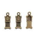 Grandfather Clock Charm In 2 Metal Finishes For Jewelry Making view 2