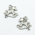 Rocking Horse Charm in 2 Metal Finishes for Jewelry Making view 2