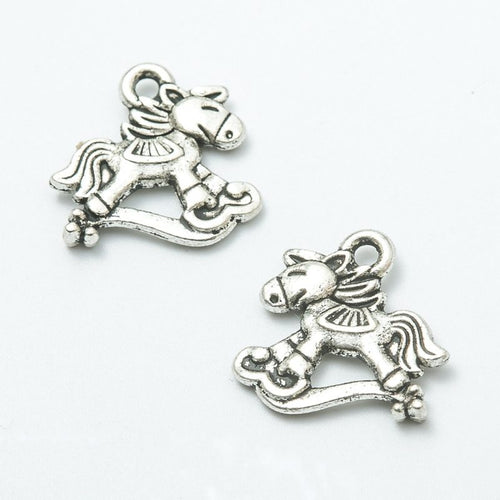 Rocking Horse Charm front and reverse detail view