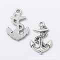 Rope Wrapped Anchor Charm in Two Antique Tone Finishes view 2