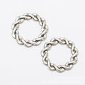 Braided Round Link Components in Two Antique Finishes view 2