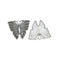 Engraved Butterfly Alloy Charm in Antique Silver Finish view 2