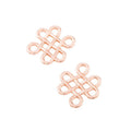 Chinese Knot Metal Connectors in Six Metallic Finishes view 2