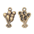 Balloon Bouquet Metal Charms in Two Antique Finishes view 2