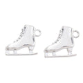 Ice Skate Metal Pendant Charms in 6 Distinct Finishes view 2