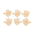 Hand Made Palm Metal Charm Pendant in 5 Finishes for DIY Jewelry view 2