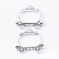 Vintage Style Metal Pumpkin Carriage Open Bezel in 2 Metal Finishes view 2