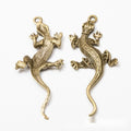 Long-Tail Lizard Metal Charm Pendant For Jewelry Making view 2