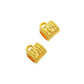 Vintage Finish Metal Large Hole Bail Beads in 4 Style Options view 2