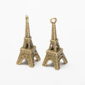 Three Dimensional Eiffel Tower Charm in Two Antique Finishes view 2