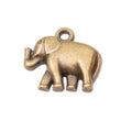 3-Finish Raised Elephant Metal Jewelry Components for Crafts view 2
