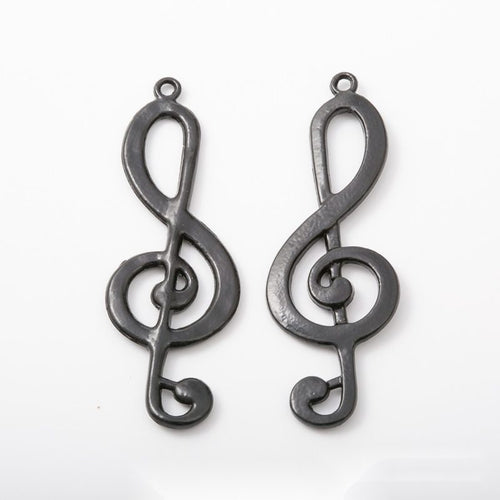 Close view 2 showing the shape and finish of the music charm