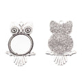 Owl Shaped Round Cabochon Pendant Trays in Two Finishes view 2
