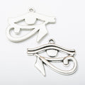 Eye of Horus Metal Charms in Antique Bronze and Silver view 2