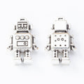 Vintage Robot Charms in Multiple Finishes for Jewelry Making view 2