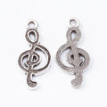 Treble Clef Metal Charm Pendant For Jewelry Making And Craft Projects view 2
