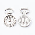 Round Pocket Watch Charm Metal Jewelry Making Pieces view 2