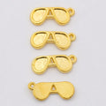 Retro Sunglasses Metal Charms in Five Metallic Finishes view 2