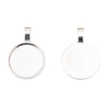 Round Cabochon Setting Pendant Tray For Jewelry Making And Craft Projects view 2