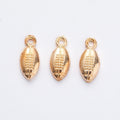 Football Charm in 2 Metal Finishes for Jewelry Making view 2