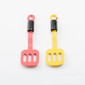 Mini Slotted Spatula Charm in Red and Yellow Enamel view 2