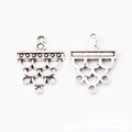 Five Loop Chandelier Connector Findings in Silver Tone Metal view 2