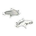 Running Horse Charm in 2 Metal Finishes for Jewelry Making view 2
